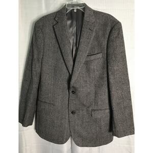 Ralph‎ Lauren Black Label Blazer Jacket Mens 44R Slim Fit Wool Herringbone